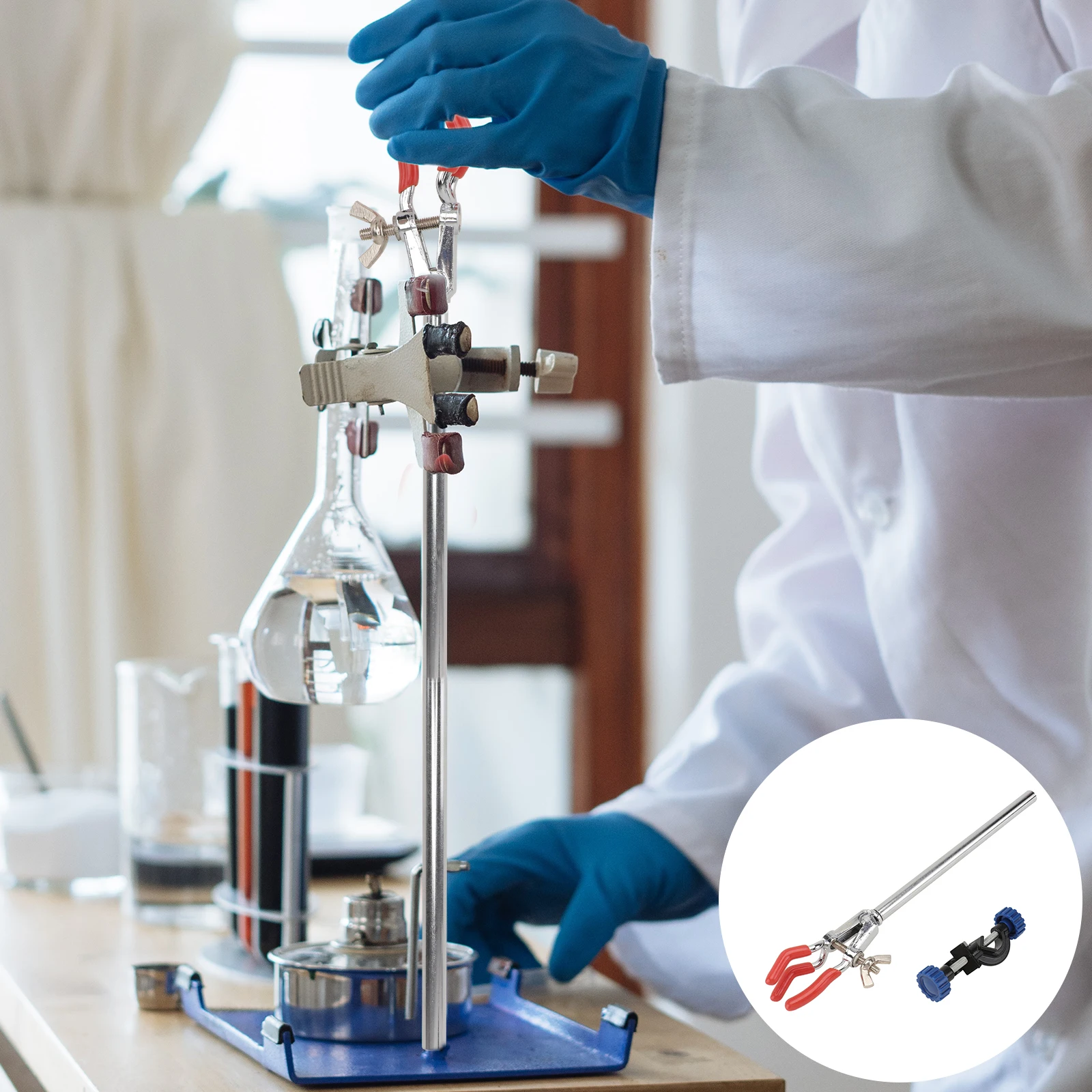 1 set Three-jaw Clamp Lab Flask Stand Holder Zinc Alloy Beaker Clip Test Tube Clamp Laboratory Pinch Teaching Equipment
1 set Three-jaw Clamp Lab Flask Stand Holder Zinc Alloy Beaker Clip Test Tube Clamp Laboratory Pinch Teaching Equipment