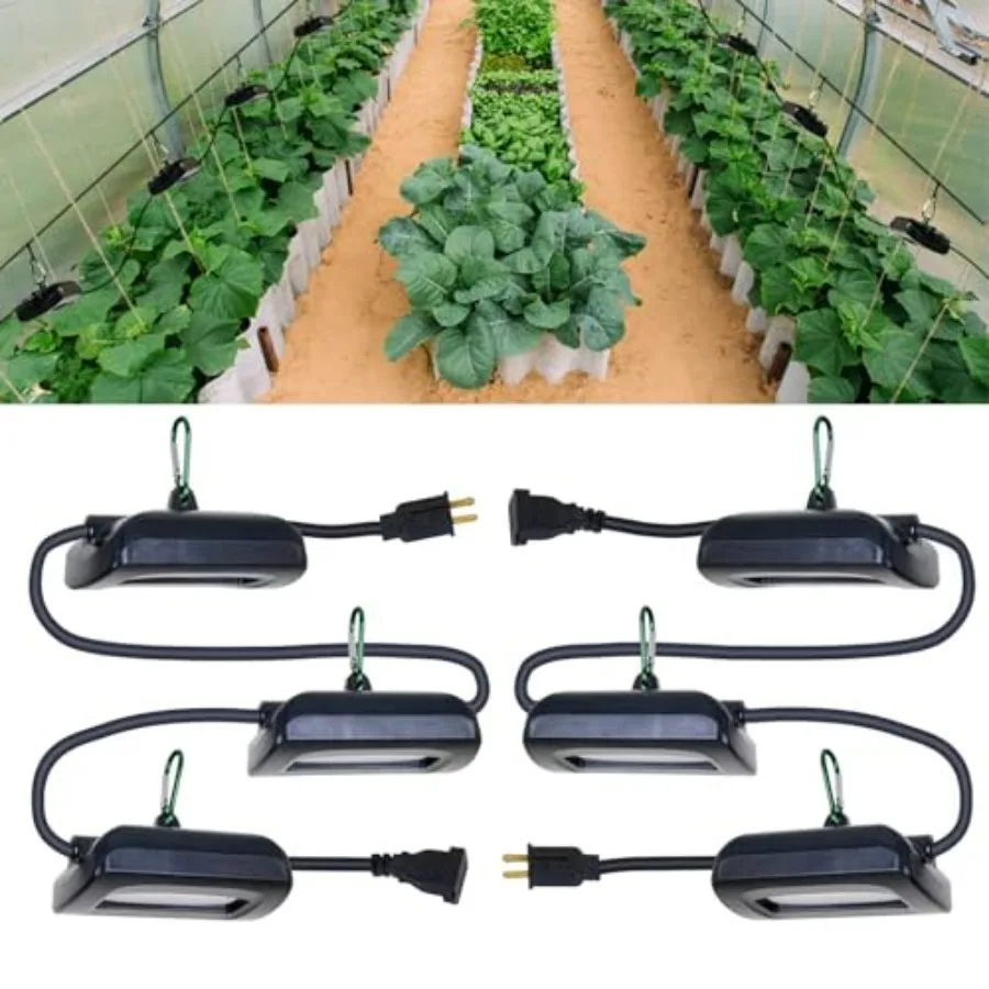 12FT Outdoor Grow Lights LED String Plant Light IP65 Waterproof Full Spectrum 120V ETL Listed 33.89 umol/s Linkable Grow Light
12FT Outdoor Grow Lights LED String Plant Light IP65 Waterproof Full Spectrum 120V ETL Listed 33.89 umol/s Linkable Grow Light