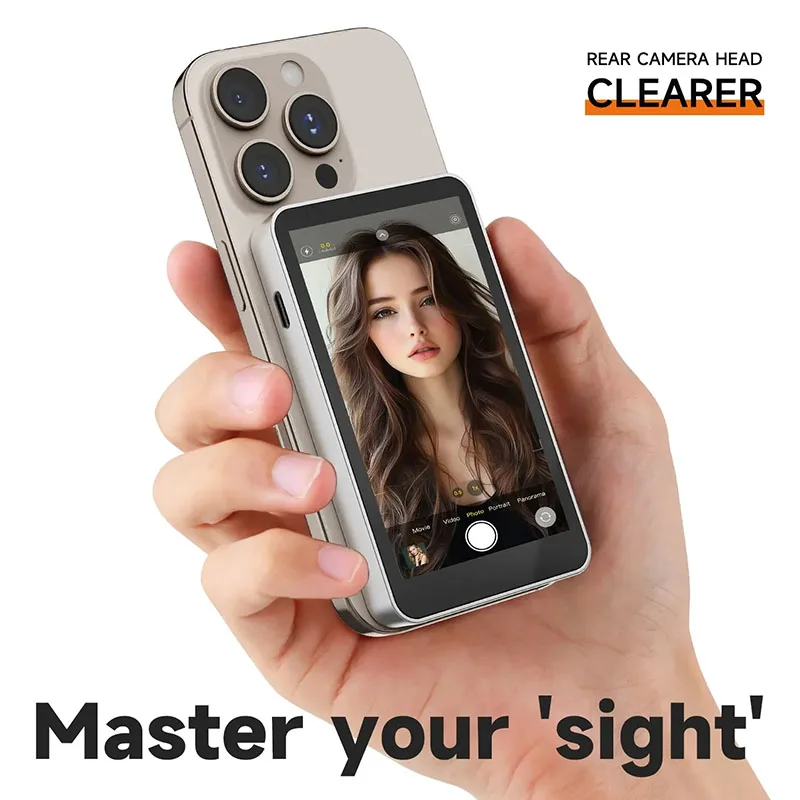 Selfie Display Screen,mobile Phone Rear Split Screen Device,mobile Phone Selfie Magnetic Projector with Bluetooth Remote Control
Selfie Display Screen,mobile Phone Rear Split Screen Device,mobile Phone Selfie Magnetic Projector with Bluetooth Remote Control