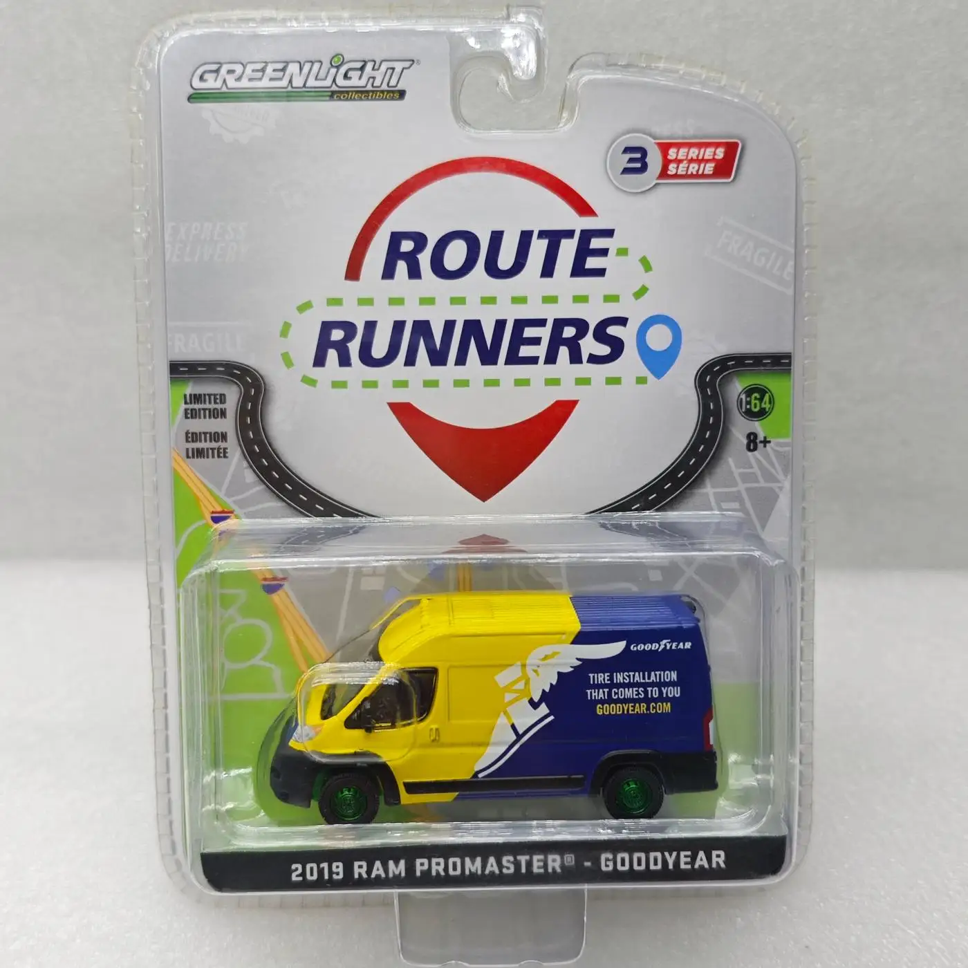 GreenLight 1:64 2019 Ram ProMaster 2500 - Goodyear Diecast Car Metal Alloy Model Car decoration display collection gift
GreenLight 1:64 2019 Ram ProMaster 2500 - Goodyear Diecast Car Metal Alloy Model Car decoration display collection gift