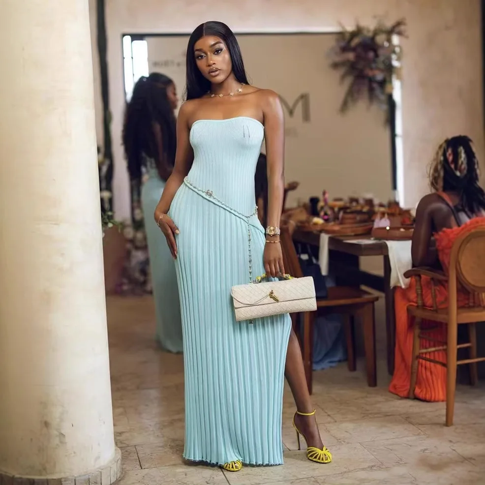 Fashion Knitted Bodycon Dress, Spring Summer Twist Front Split Long Maxi Dresses, Sexy Tube Top Jumpsuit Playsuit
Fashion Knitted Bodycon Dress, Spring Summer Twist Front Split Long Maxi Dresses, Sexy Tube Top Jumpsuit Playsuit
