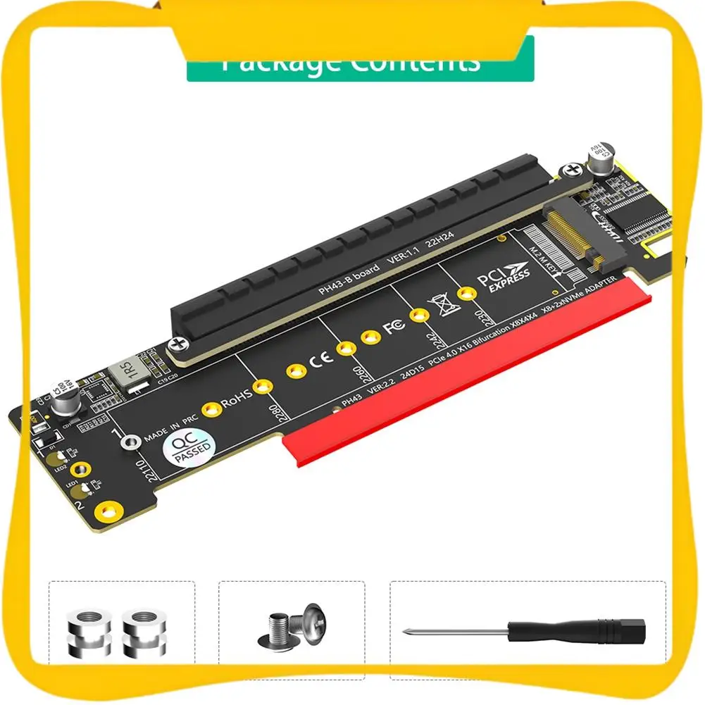 Двойной адаптер Nvme Pcie, адаптер Pcie 4.0 X16 на Dual Nvme и 1X More Pcie X16 (X8 Signal) для адаптера M.2 Nvme SSD
Двойной адаптер Nvme Pcie, адаптер Pcie 4.0 X16 на Dual Nvme и 1X More Pcie X16 (X8 Signal) для адаптера M.2 Nvme SSD