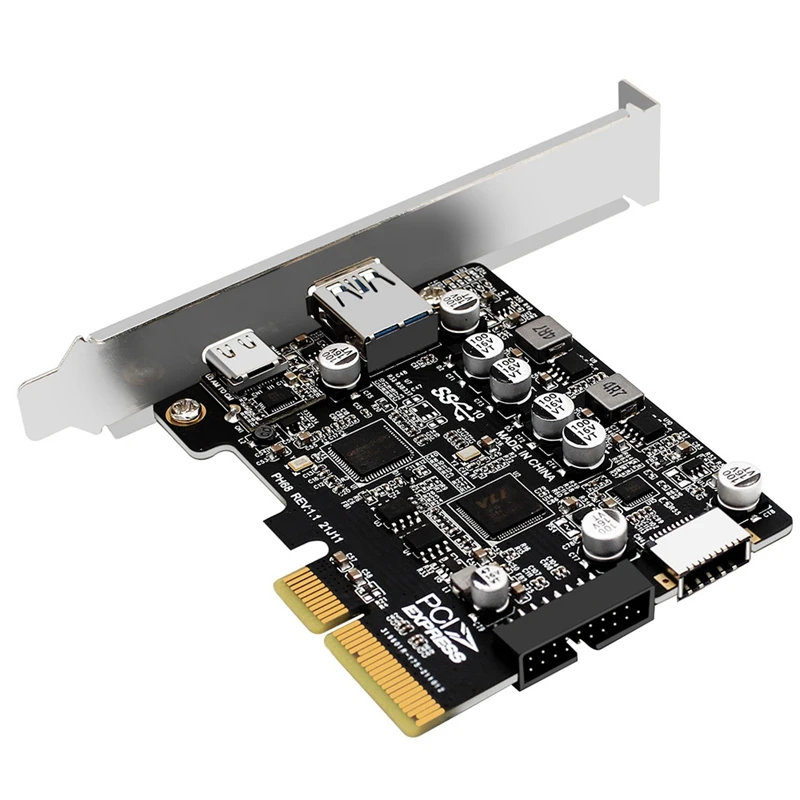 PCIE3.0 к USB3.2 A Порт Type-C Передняя плата расширения Type-E 19P/20P с полным интерфейсом Высокоскоростная карта адаптера 10 Гбит/с
PCIE3.0 к USB3.2 A Порт Type-C Передняя плата расширения Type-E 19P/20P с полным интерфейсом Высокоскоростная карта адаптера 10 Гбит/с