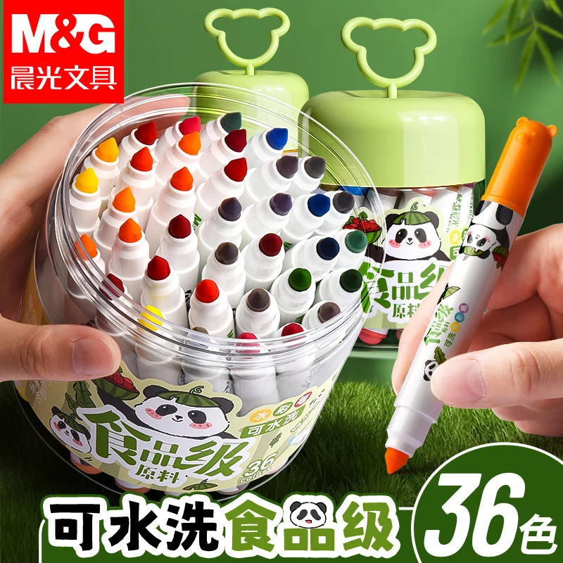 M&G Wholesale Cute Cartoon Panda Art Pen Set 12 24 36 Watercolor Pens with Flexible Plastic Lead for Drawing Use
M&G Wholesale Cute Cartoon Panda Art Pen Set 12 24 36 Watercolor Pens with Flexible Plastic Lead for Drawing Use