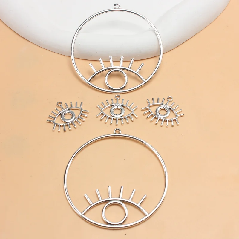 8pcs Mixed Silver Plated Hip Hop Devil's Eye Alloy Pendant DIY Charms Earrings Jewelry Crafts Making P1417
8pcs Mixed Silver Plated Hip Hop Devil's Eye Alloy Pendant DIY Charms Earrings Jewelry Crafts Making P1417