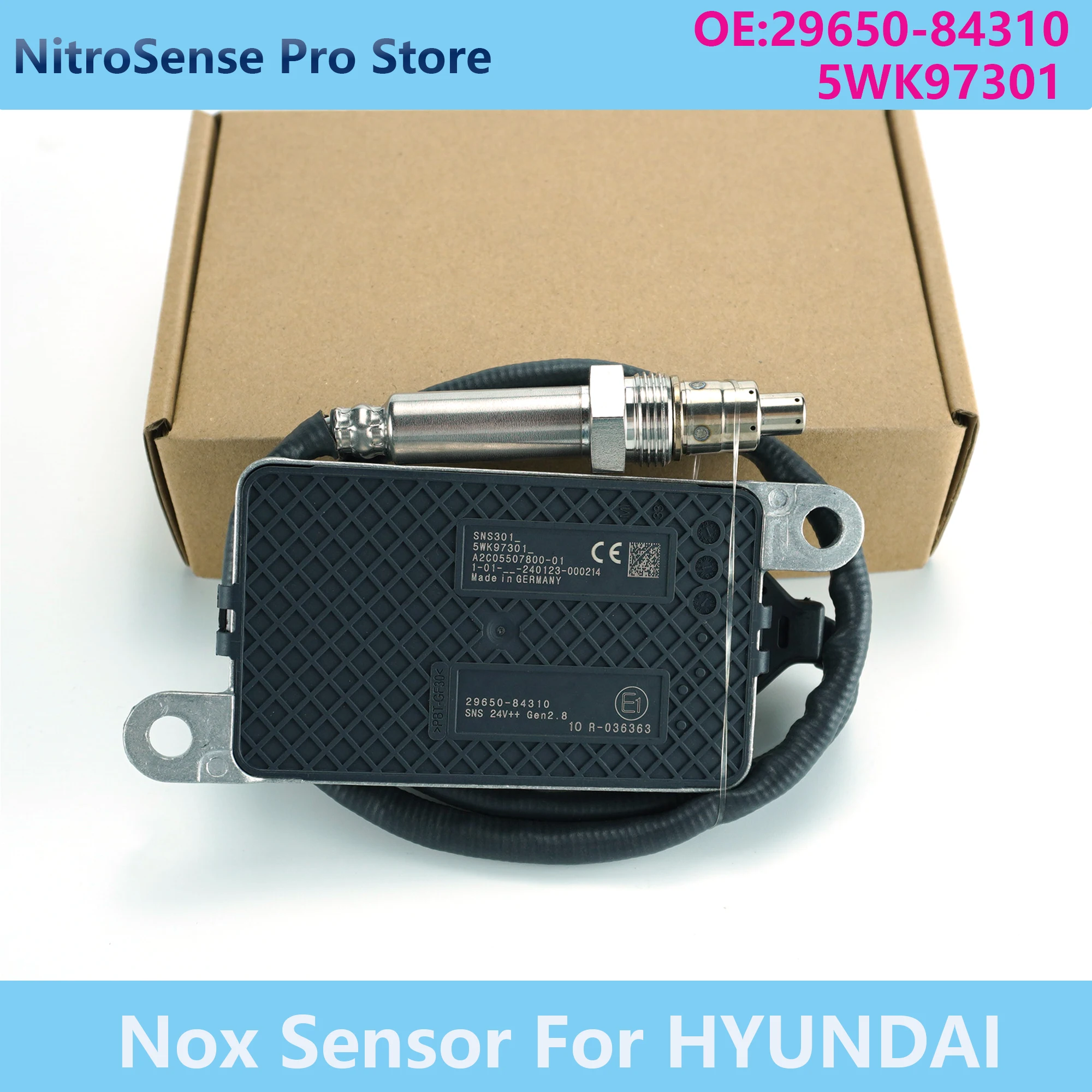 2965084310 5WK97301 29650-84310 5WK9 7301 NEW Nitrogen Oxide Sensor NOx Sensor for Hyundai Truck 24V
2965084310 5WK97301 29650-84310 5WK9 7301 NEW Nitrogen Oxide Sensor NOx Sensor for Hyundai Truck 24V
