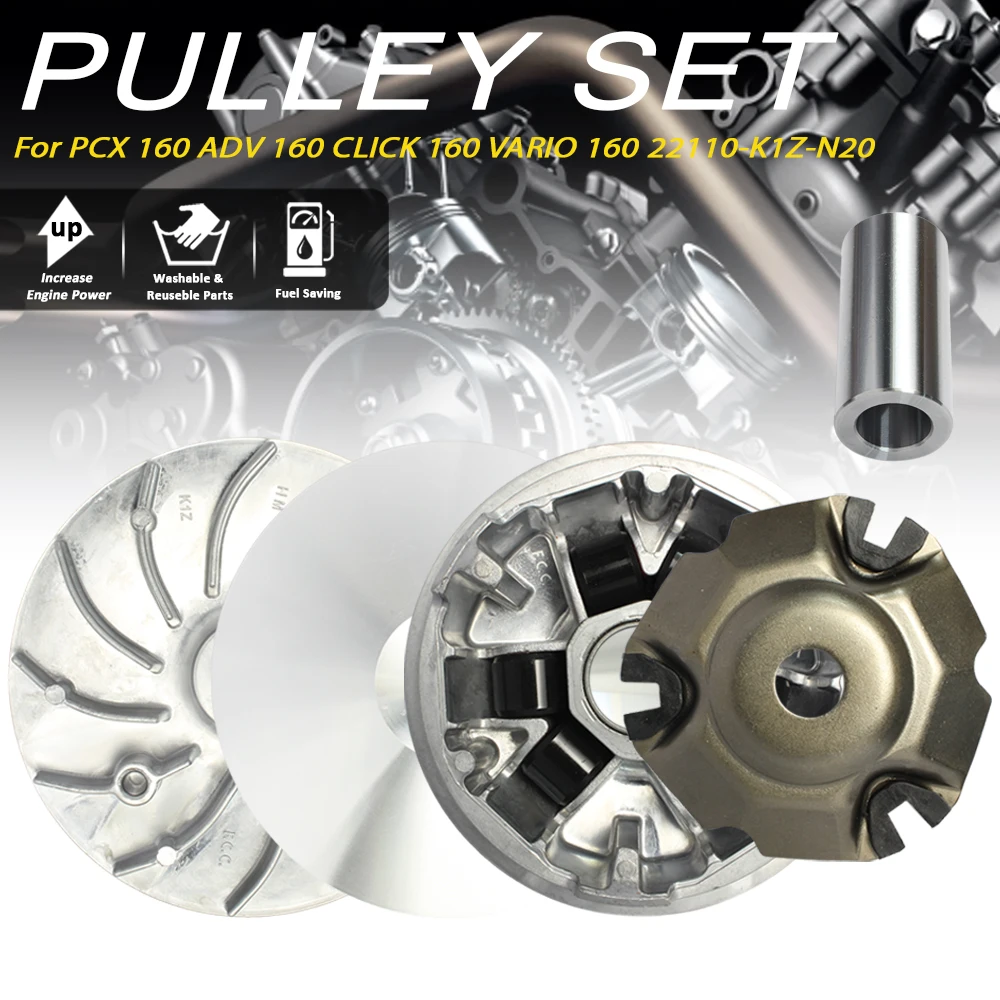 K1Z Drive Pulley Set 22110-K1Z-N20 For Hon da PCX160 ADV160 Click160 Vario160 CVT Parts
K1Z Drive Pulley Set 22110-K1Z-N20 For Hon da PCX160 ADV160 Click160 Vario160 CVT Parts