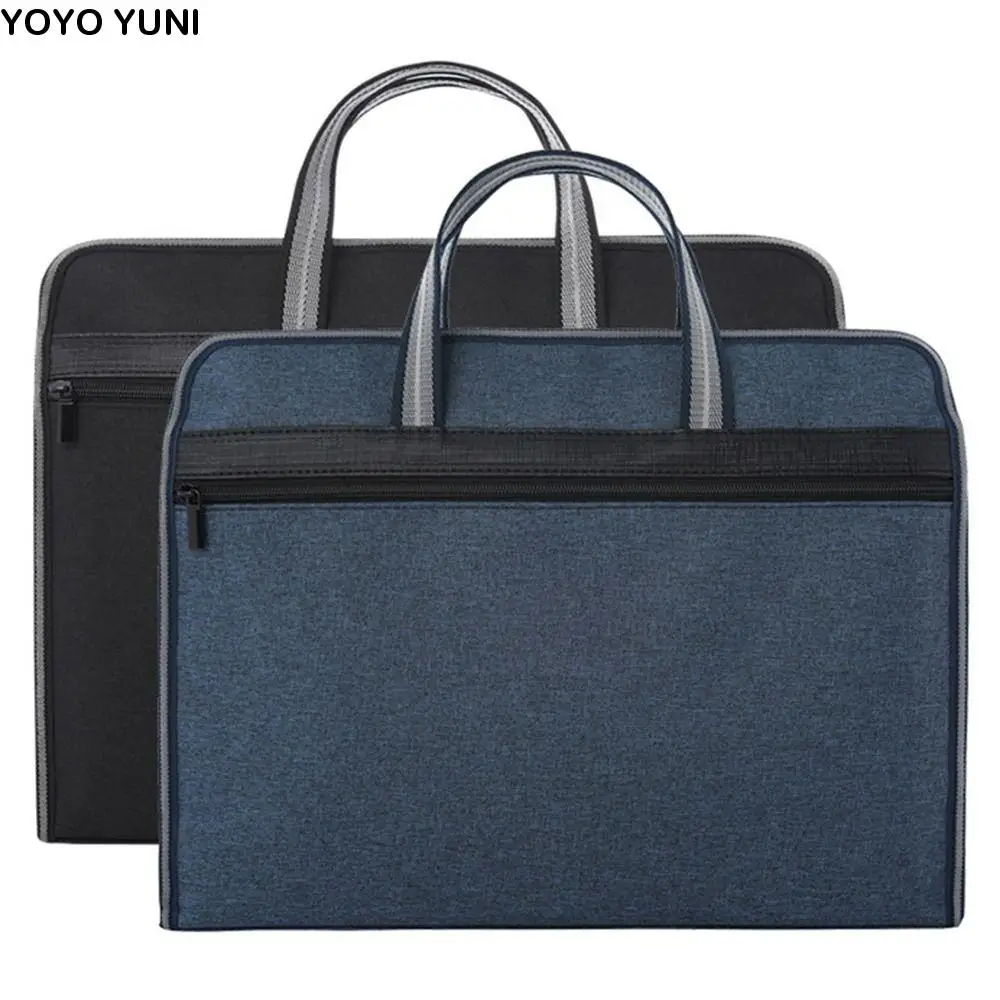 Waterproof A4 File Bag Multiple Compartments with Handle Canvas Briefcase Large Capacity Zipper Business Storage Bag Men Women
Waterproof A4 File Bag Multiple Compartments with Handle Canvas Briefcase Large Capacity Zipper Business Storage Bag Men Women