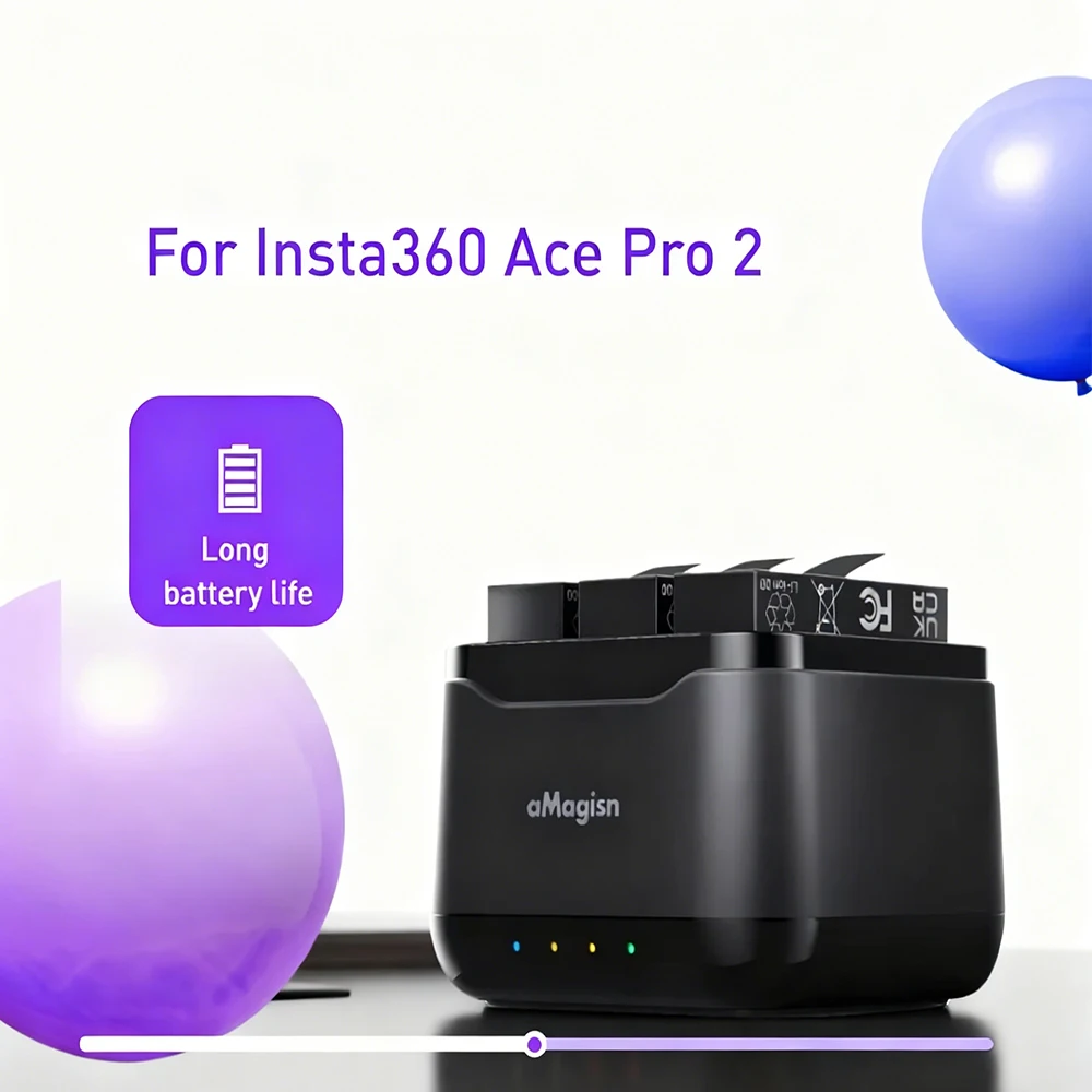 For Insta360 Ace Pro 2 Battery Charger Fast Charging Box Portable Camera Charging Accessory
For Insta360 Ace Pro 2 Battery Charger Fast Charging Box Portable Camera Charging Accessory