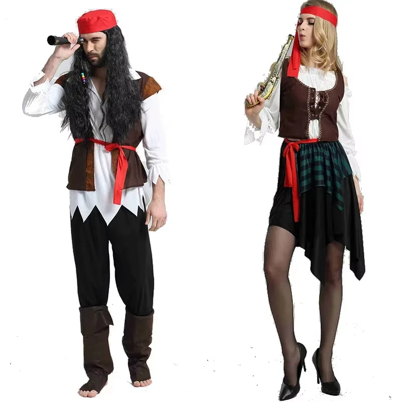Couple Costume Carnival Halloween Pirates Couple Costume Captain Huntress Clubwear Play Suit Cosplay Fancy Party Dress
Couple Costume Carnival Halloween Pirates Couple Costume Captain Huntress Clubwear Play Suit Cosplay Fancy Party Dress