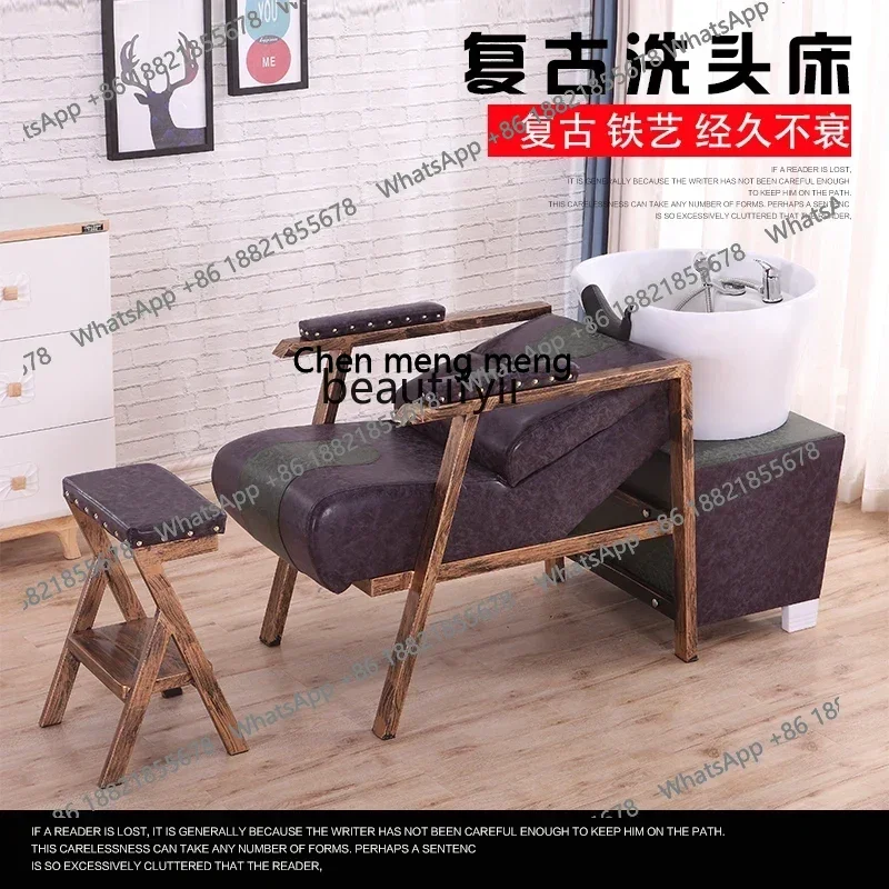 S7486 ss Retro Shampoo Chair Haircut for Hair Salon Salon Bed Hair-Washing Chair Flushing Bed Ceramic Basin Salon Shampoo Bed
S7486 ss Retro Shampoo Chair Haircut for Hair Salon Salon Bed Hair-Washing Chair Flushing Bed Ceramic Basin Salon Shampoo Bed