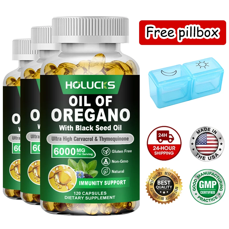 Organic Oregano Oil Capsules Supplemnet, Supports Gut Wellness, Digestion, Immune Boost & Antioxidant Care, Non-GMO
Organic Oregano Oil Capsules Supplemnet, Supports Gut Wellness, Digestion, Immune Boost & Antioxidant Care, Non-GMO