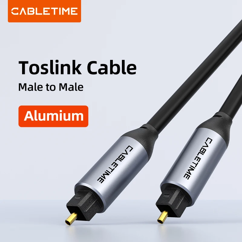 CABLETIME Digital Optical Audio Cable SPDIF HIFI Toslink Cable Coaxial Audio Metal Adapter for TV box PS4 Speaker Blu-ray Xbox
CABLETIME Digital Optical Audio Cable SPDIF HIFI Toslink Cable Coaxial Audio Metal Adapter for TV box PS4 Speaker Blu-ray Xbox