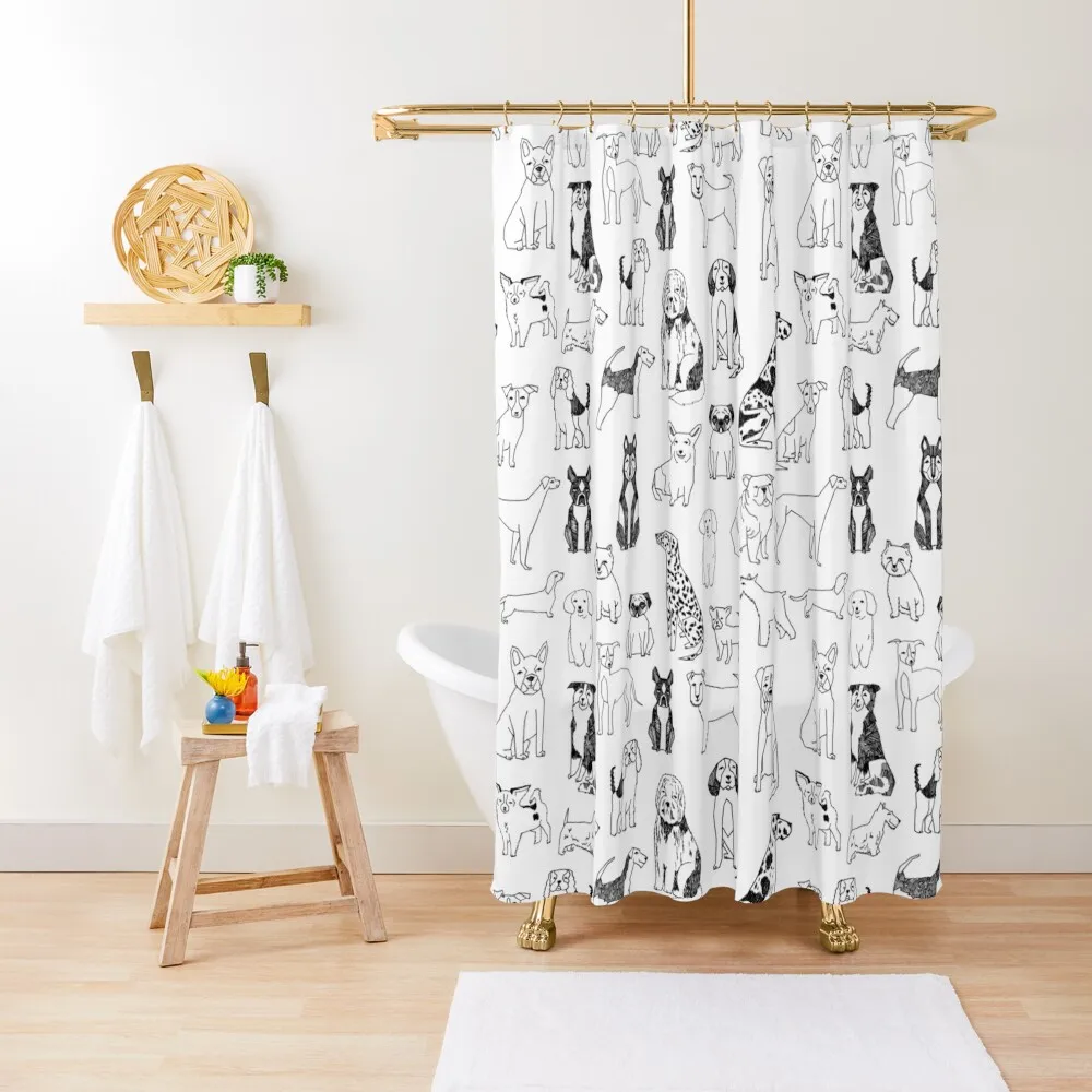 Dogs Dogs Dogs - White background Shower Curtain Bathroom Box Bathroom And Shower Washable Waterproof Fabric Shower Curtain
Dogs Dogs Dogs - White background Shower Curtain Bathroom Box Bathroom And Shower Washable Waterproof Fabric Shower Curtain