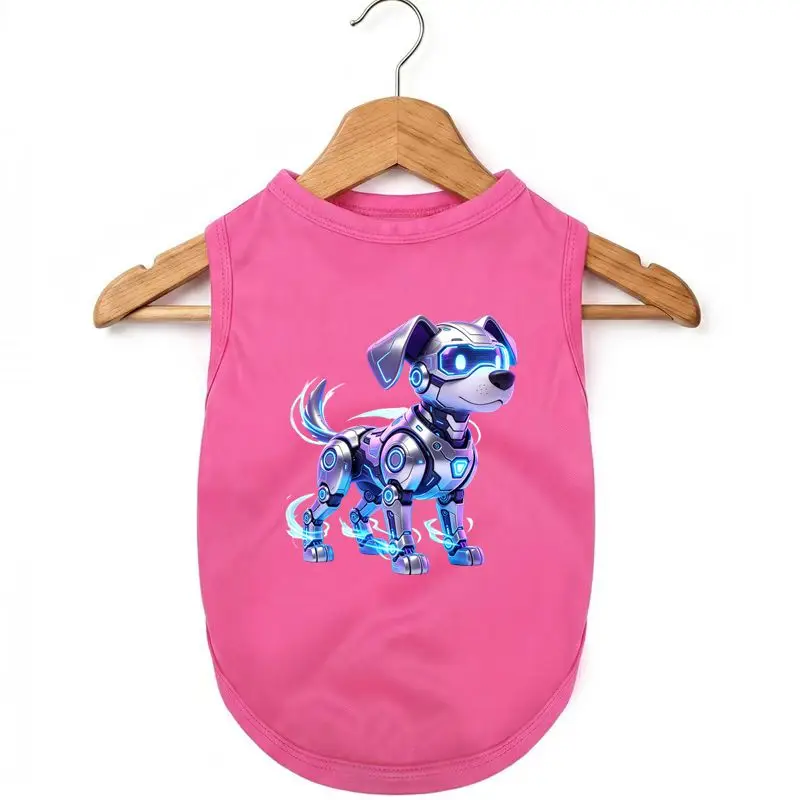 Cyberpunk Dog Summer Vest - Cooling Pet Clothes Robot Puppy Apparel Polyester Tank Top
Cyberpunk Dog Summer Vest - Cooling Pet Clothes Robot Puppy Apparel Polyester Tank Top