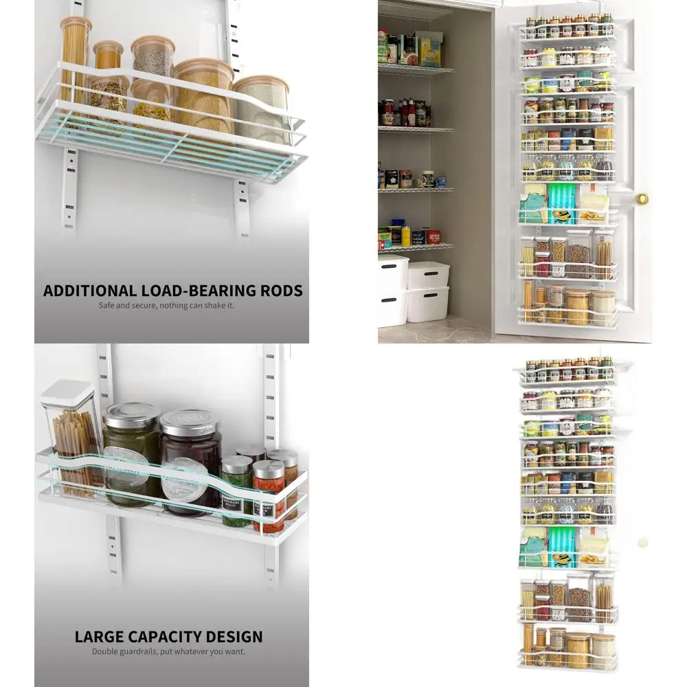 9-Tier Metal Over-Door Pantry Organizer for Efficient Kitchen Storage and Spice Rack
9-Tier Metal Over-Door Pantry Organizer for Efficient Kitchen Storage and Spice Rack