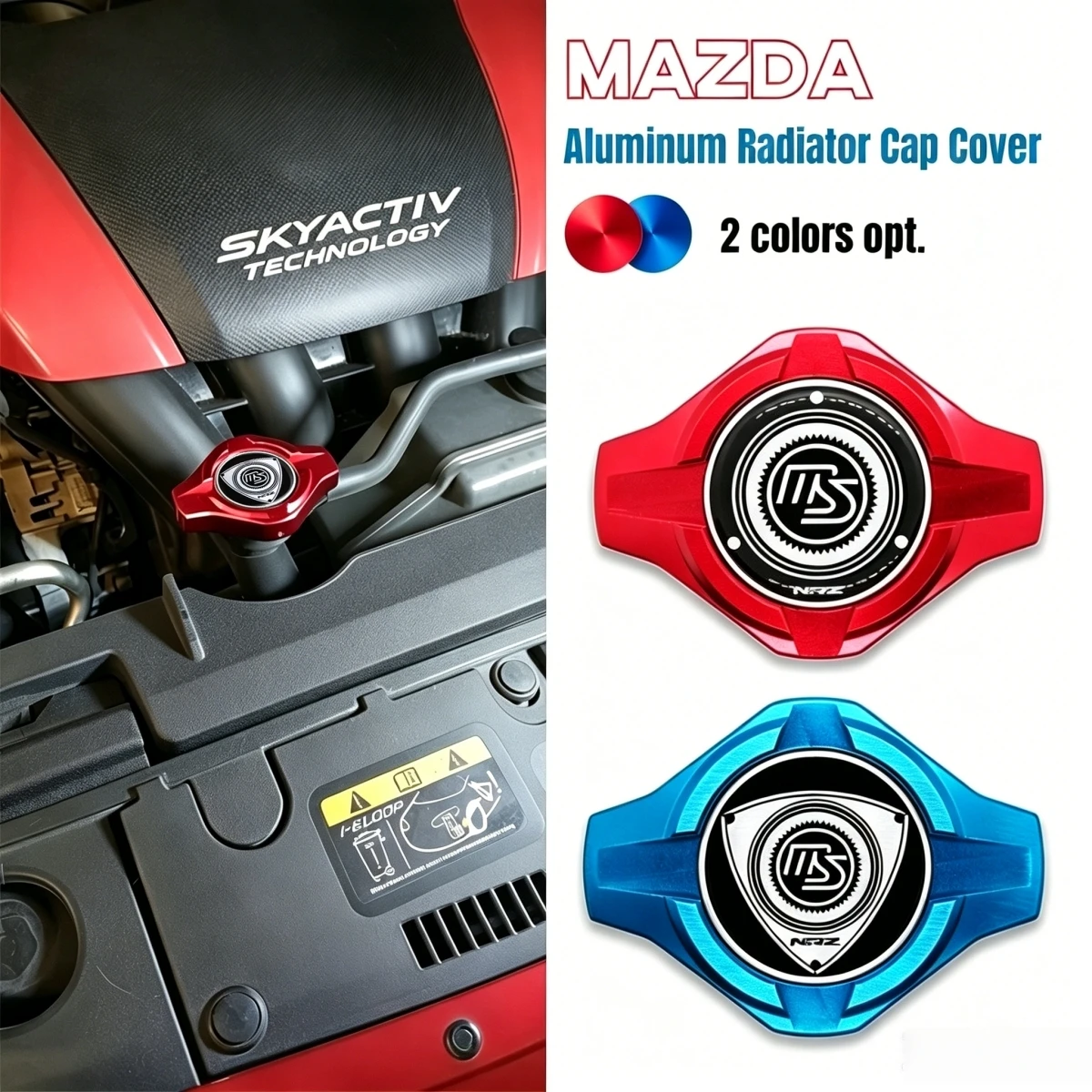 Aluminum Radiator Cap Cover for MAZDA 2,3,5,6 mazdaspeed CX-5 CX-7 MX-5 RX7 RX8 CX-30 FAMILIA PROTEGE MIATA car accessories
Aluminum Radiator Cap Cover for MAZDA 2,3,5,6 mazdaspeed CX-5 CX-7 MX-5 RX7 RX8 CX-30 FAMILIA PROTEGE MIATA car accessories