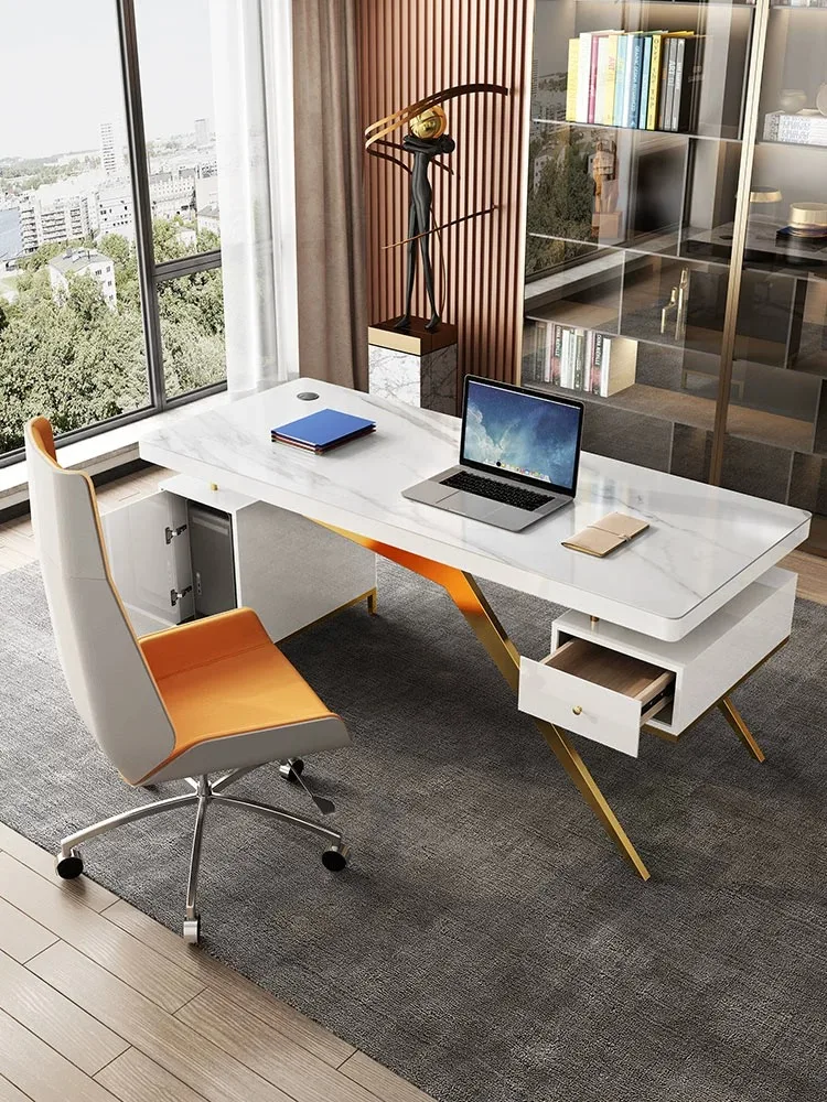 Rock board beauty consultation office small unit computer boss desk
Rock board beauty consultation office small unit computer boss desk
