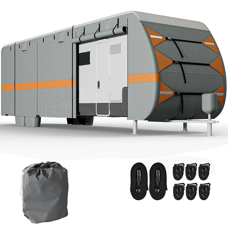 For RV Deluxe Quality Waterproof Travel Trailer Motorhome Cover Rip-Resistant Anti-UV Snow Protect Rv Cover
For RV Deluxe Quality Waterproof Travel Trailer Motorhome Cover Rip-Resistant Anti-UV Snow Protect Rv Cover