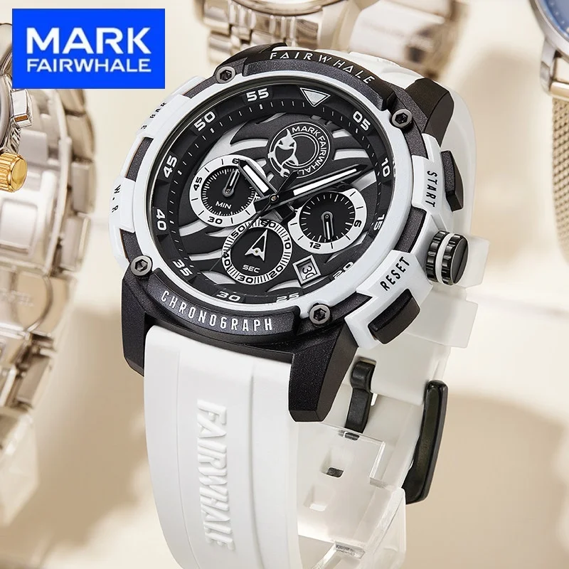 Mark FairWhale Fashion Quartz Watch Water-Resistance Multi-Function Chronograph relógios masculino For Sport Mens Wristwatch
Mark FairWhale Fashion Quartz Watch Water-Resistance Multi-Function Chronograph relógios masculino For Sport Mens Wristwatch
