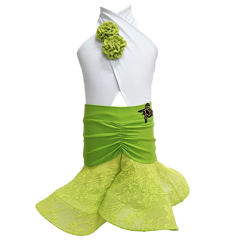 New performance costumes for girls' Latin dance, children's gymnastics costumes, lace fishbone practice costumes, two-piece sets
New performance costumes for girls' Latin dance, children's gymnastics costumes, lace fishbone practice costumes, two-piece sets