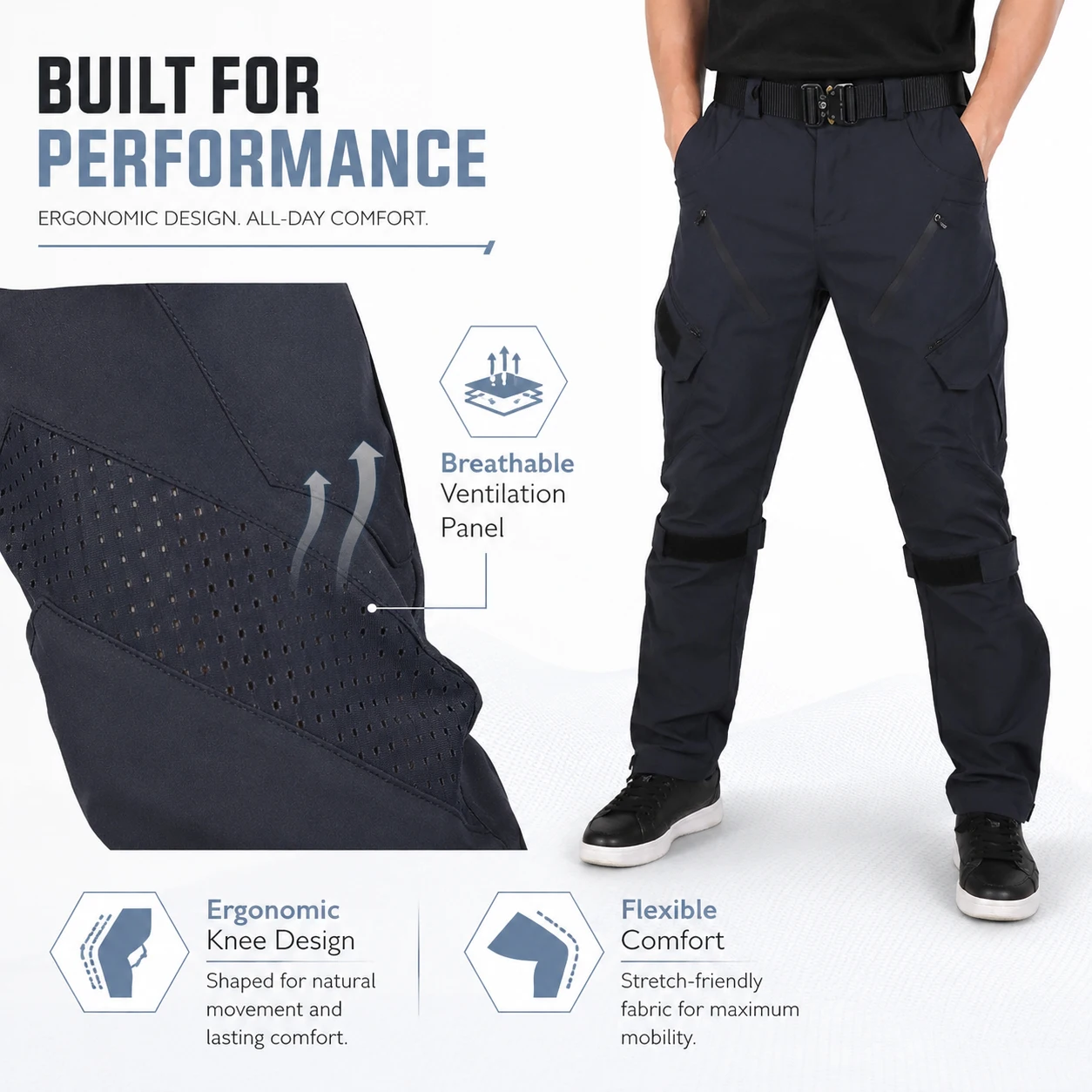 Men Elastic Cargo Trousers Spring Fall Autumn Tactical Pants Camping Hiking Trekking Climbing Outdoor Quick Dry Military Sports
Men Elastic Cargo Trousers Spring Fall Autumn Tactical Pants Camping Hiking Trekking Climbing Outdoor Quick Dry Military Sports
