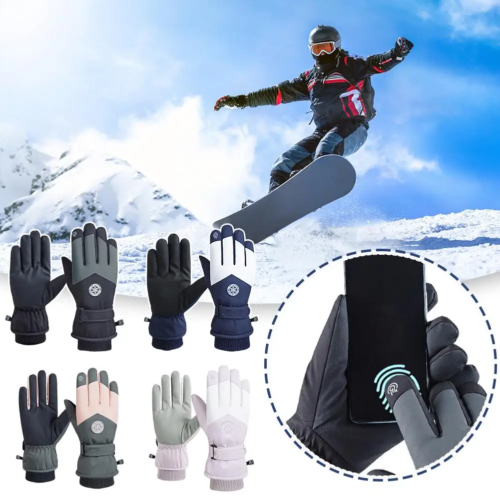 Winter Skiing Gloves for Women Men Cycling Fleece Waterproof Thick Snowflak Motorcycle Touch Screen Warm Windproof Gloves L6E8
Winter Skiing Gloves for Women Men Cycling Fleece Waterproof Thick Snowflak Motorcycle Touch Screen Warm Windproof Gloves L6E8