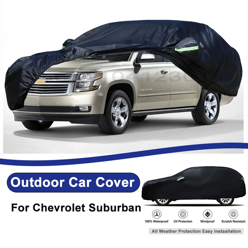 Outdoor Full Car Cover For Chevrolet Suburban with Reflective Strips Waterproof Snowproof Dustproof UV Protection Auto Accessory
Outdoor Full Car Cover For Chevrolet Suburban with Reflective Strips Waterproof Snowproof Dustproof UV Protection Auto Accessory