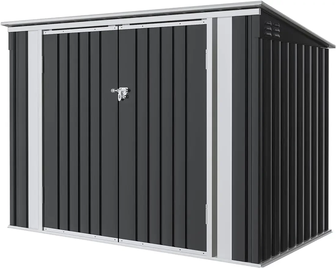 5.8x3.3FT Outdoor Storage Shed Metal Garbage Shed with Lid Chain Hydraulic Gas Rod for Lawn Tools, Bikes, Toys,Garbage Bin,Black
5.8x3.3FT Outdoor Storage Shed Metal Garbage Shed with Lid Chain Hydraulic Gas Rod for Lawn Tools, Bikes, Toys,Garbage Bin,Black