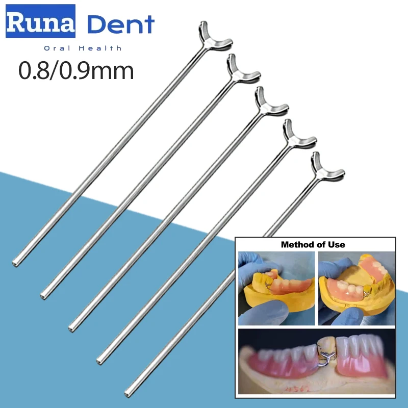 5Pcs Dental Ball J Clasp Oblique Clasps Bars Retainer Y-Type 0.8/0.9mm Scheu Dentist Fit Position Hold
5Pcs Dental Ball J Clasp Oblique Clasps Bars Retainer Y-Type 0.8/0.9mm Scheu Dentist Fit Position Hold