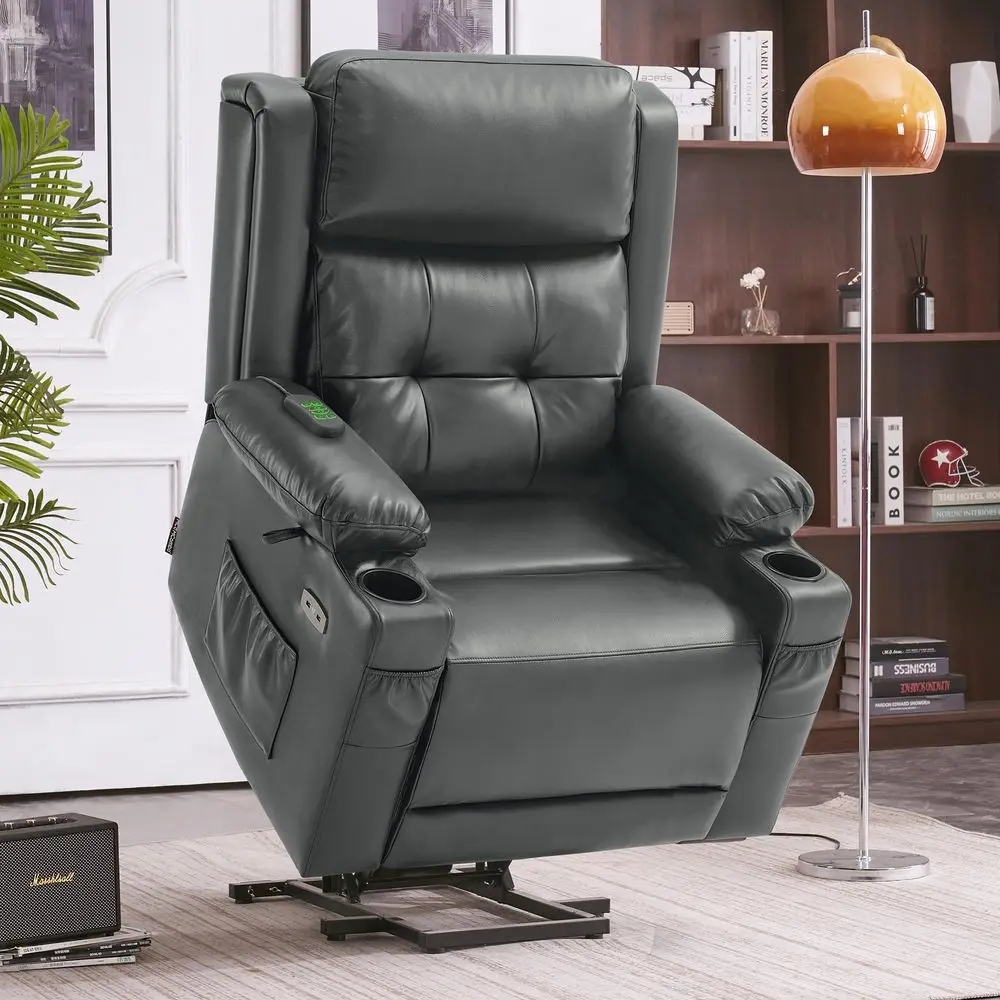 Lay Flat Triple Motor Power Lift Recliner Chair with Massage and Heat, Electric Recliner Chair for Elderly People, Adjustable H
Lay Flat Triple Motor Power Lift Recliner Chair with Massage and Heat, Electric Recliner Chair for Elderly People, Adjustable H