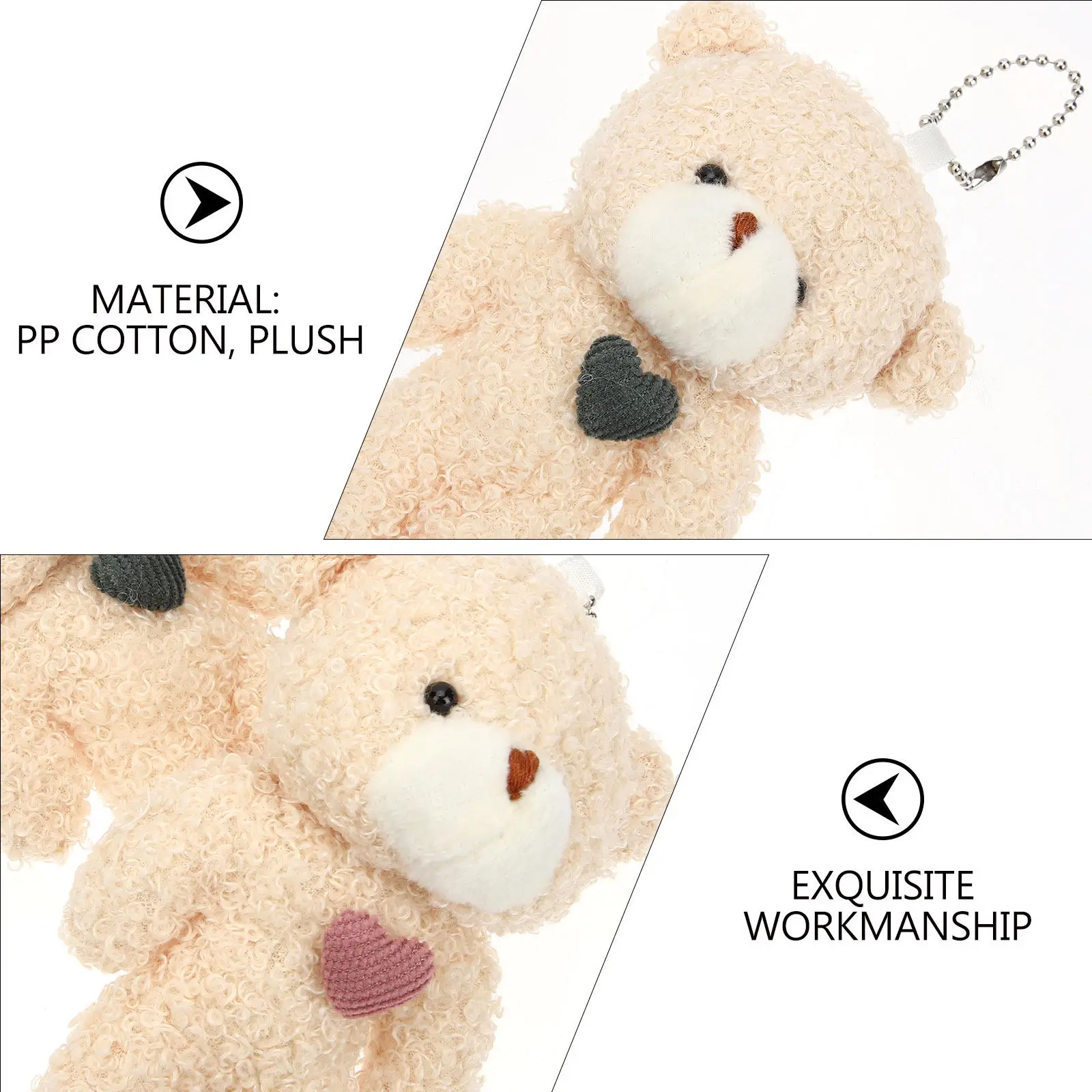 Набор из 12 мягких брелоков-подвесок для сумок и рюкзаков: плюшевые мишки для декора на День рождения и Рождество
Набор из 12 мягких брелоков-подвесок для сумок и рюкзаков: плюшевые мишки для декора на День рождения и Рождество