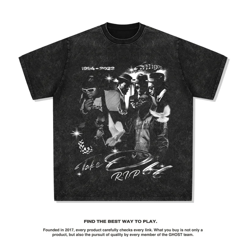 2025 Youdaoplaceholder0 European and American Rap T-shirt, Street Hip-hop Trendy Brand, Aged Washed Round Neck Short Sleeve
2025 Youdaoplaceholder0 European and American Rap T-shirt, Street Hip-hop Trendy Brand, Aged Washed Round Neck Short Sleeve