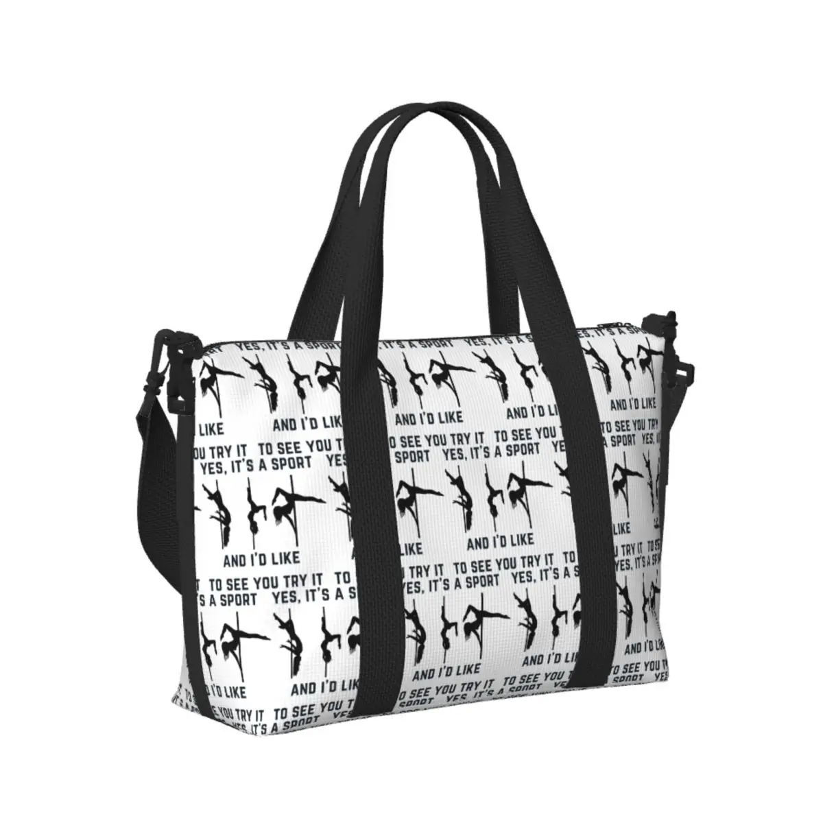 Custom Yes, It's A Sport Pole Dance Beach Travel Bag Large Capacity Tote Bags for Gym Yoga Women Shopping Duffle Shoulder Bag
Custom Yes, It's A Sport Pole Dance Beach Travel Bag Large Capacity Tote Bags for Gym Yoga Women Shopping Duffle Shoulder Bag