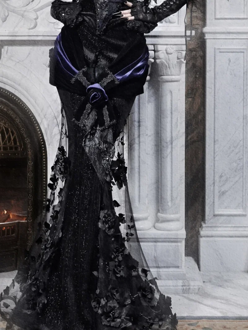 New Goth Clothes women Fiesta Carnival Halloween Cos Cosplay Gorgeous Embroidery Mermaid Skirt Evening Dress Long Skirt
New Goth Clothes women Fiesta Carnival Halloween Cos Cosplay Gorgeous Embroidery Mermaid Skirt Evening Dress Long Skirt