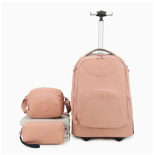 Travel Laptop Rolling Luggage Backpack 18 Inch Children Travel Trolley Bag for teenagers School Wheeled Backpack Bag set 3 in 1
Travel Laptop Rolling Luggage Backpack 18 Inch Children Travel Trolley Bag for teenagers School Wheeled Backpack Bag set 3 in 1