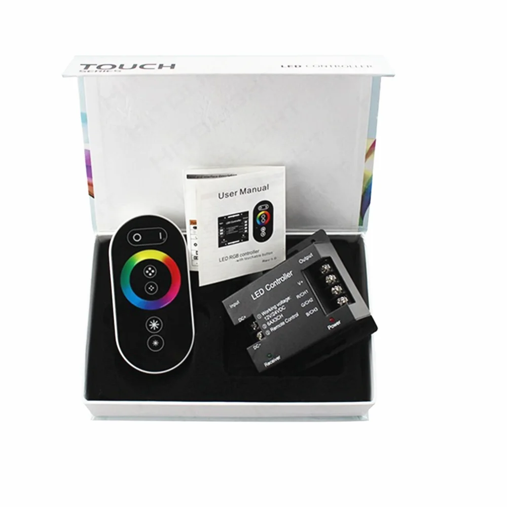 LED Controller RF Wireless Touch Remote Control Color RGB Light With Module Panel Light Dimmer 18A
LED Controller RF Wireless Touch Remote Control Color RGB Light With Module Panel Light Dimmer 18A