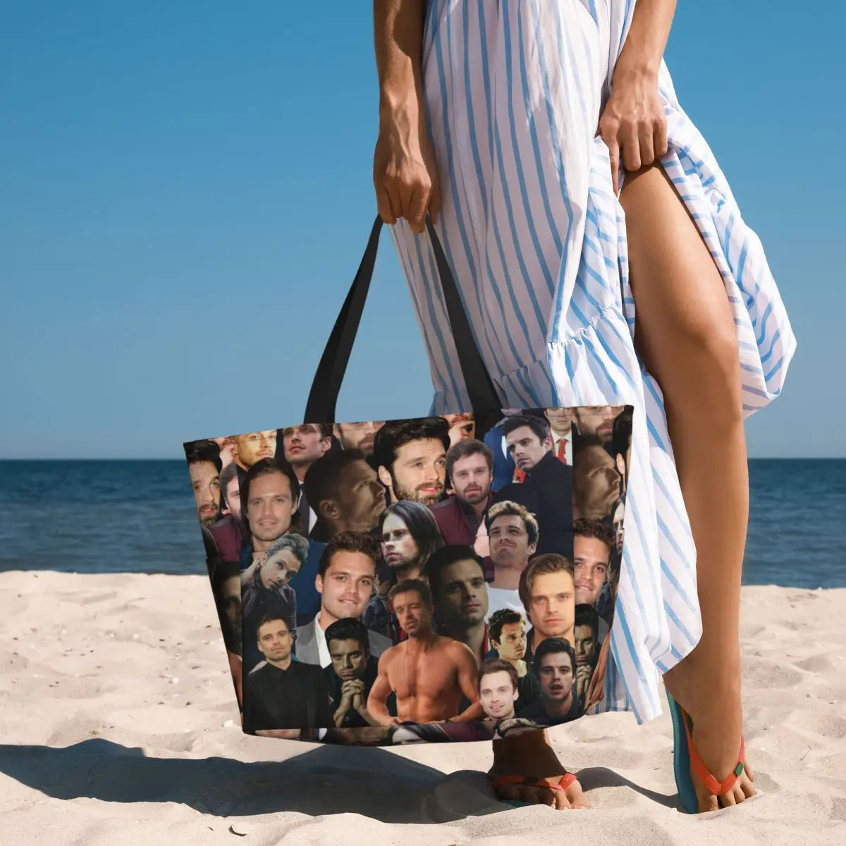 Sebastian Stan Photo Collage Beach Tote Bag Sport Gym Yoga Duffle Large Tote Bag Women Travel Bag Fitness bag
Sebastian Stan Photo Collage Beach Tote Bag Sport Gym Yoga Duffle Large Tote Bag Women Travel Bag Fitness bag