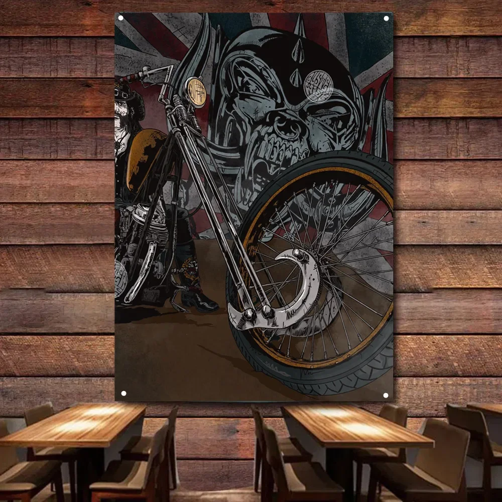 Skull Motorcycle Art Poster Wall Hanging Painting Garage Flag Auto Repair Shop Gas Station Wall Decor Banners Home Tapestry
Skull Motorcycle Art Poster Wall Hanging Painting Garage Flag Auto Repair Shop Gas Station Wall Decor Banners Home Tapestry