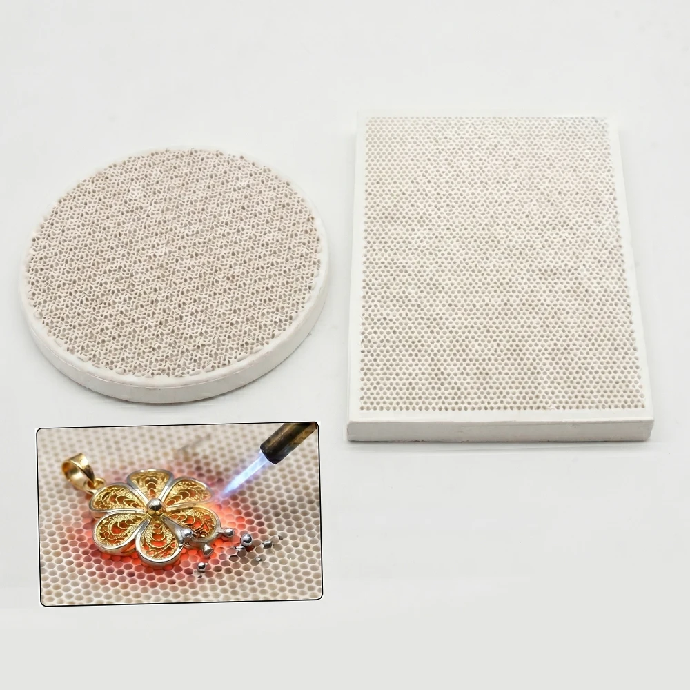 Honeycomb Soldering Block Refractory Ceramic Bench Brick for Platinum Gold Silver Casting Jewelry Welding Tools
Honeycomb Soldering Block Refractory Ceramic Bench Brick for Platinum Gold Silver Casting Jewelry Welding Tools