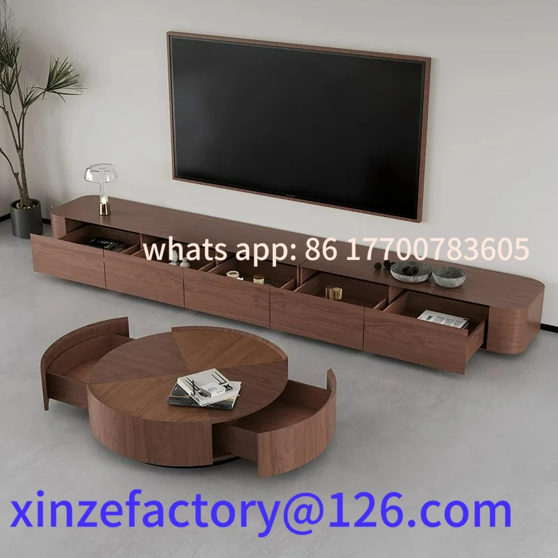 Customizable HXL living room solid wood TV cabinet simple hanging walnut TV cabinet
Customizable HXL living room solid wood TV cabinet simple hanging walnut TV cabinet