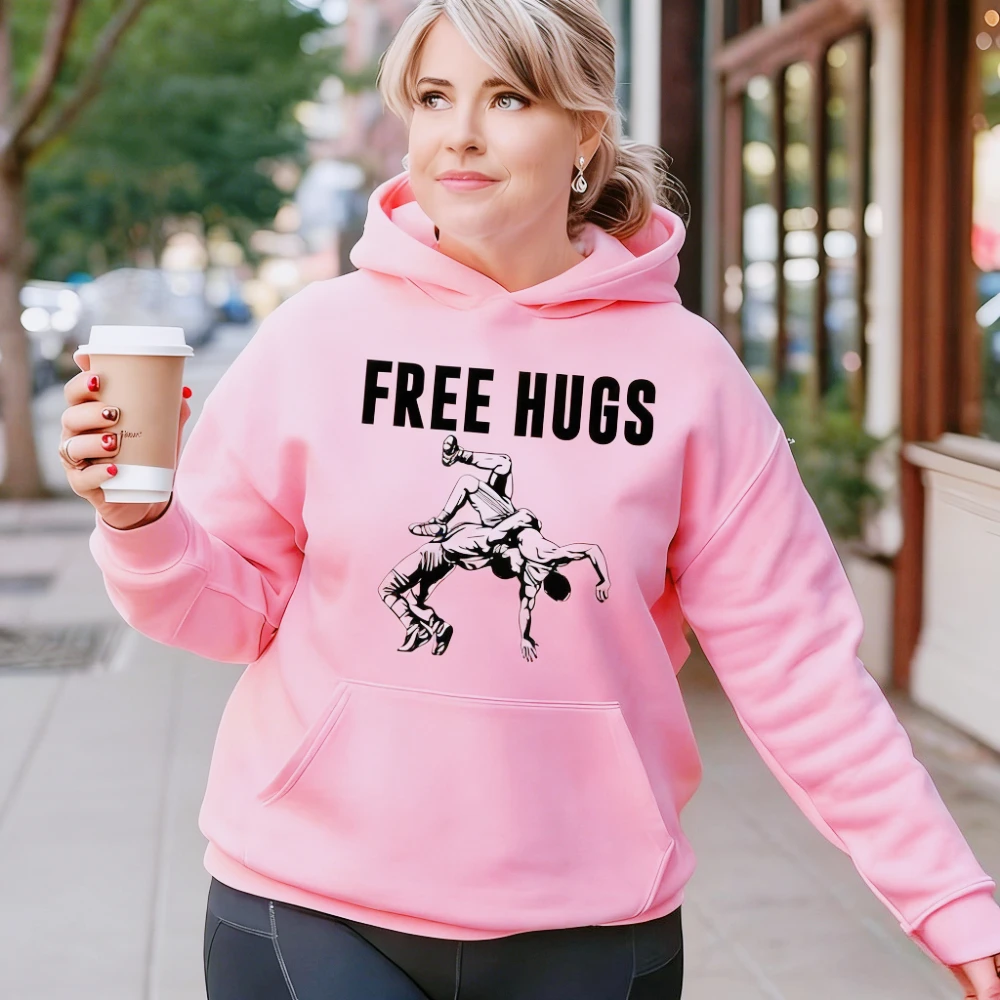 Свитшот с надписью «Free Hugs» для борцов, забавная спортивная одежда с длинным рукавом, подарок для борца, повседневная одежда для мужчин и женщин, унисекс толстовки, топы
Свитшот с надписью «Free Hugs» для борцов, забавная спортивная одежда с длинным рукавом, подарок для борца, повседневная одежда для мужчин и женщин, унисекс толстовки, топы