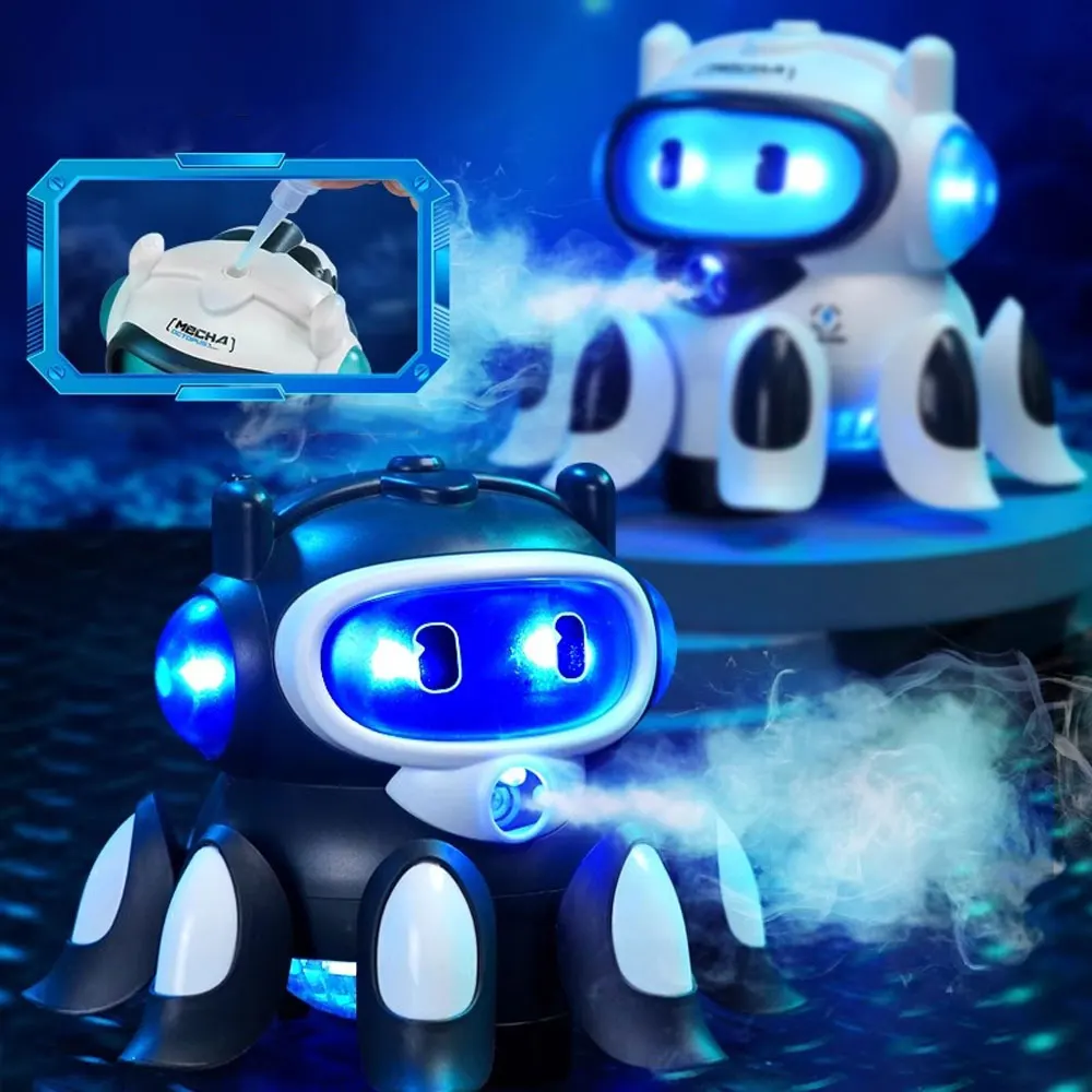 Electric Toys Mechanical Octopus Robot Spray Light Crawling Stunt Rotation Simulated Animal Model Toy Pets Christmas Gifts VG208
Electric Toys Mechanical Octopus Robot Spray Light Crawling Stunt Rotation Simulated Animal Model Toy Pets Christmas Gifts VG208