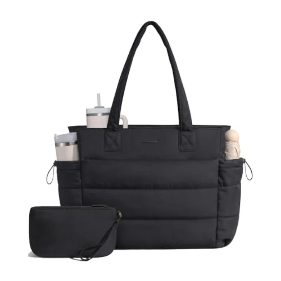 LOVEVOOK Tote Bag for Women with Giant Tumbler Holder Pocket, Puffer Work Travel Laptop Handbag with Zipper for Nurse Teacher
LOVEVOOK Tote Bag for Women with Giant Tumbler Holder Pocket, Puffer Work Travel Laptop Handbag with Zipper for Nurse Teacher