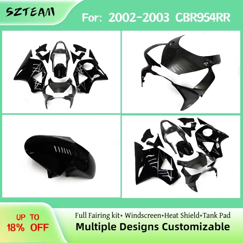 Motorcycle Fairings for Honda CBR954RR 2002 2003 ABS Plastic Injection Sportbike Fairing Kit CBR 954RR 02 03 Pro
Motorcycle Fairings for Honda CBR954RR 2002 2003 ABS Plastic Injection Sportbike Fairing Kit CBR 954RR 02 03 Pro