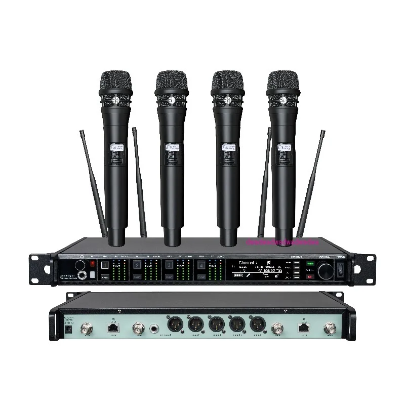 AD4Q Профессиональный беспроводной микрофон 4-канальный UHF 470-940 МГц Студийный микрофон для микрофонов Shure
AD4Q Профессиональный беспроводной микрофон 4-канальный UHF 470-940 МГц Студийный микрофон для микрофонов Shure
