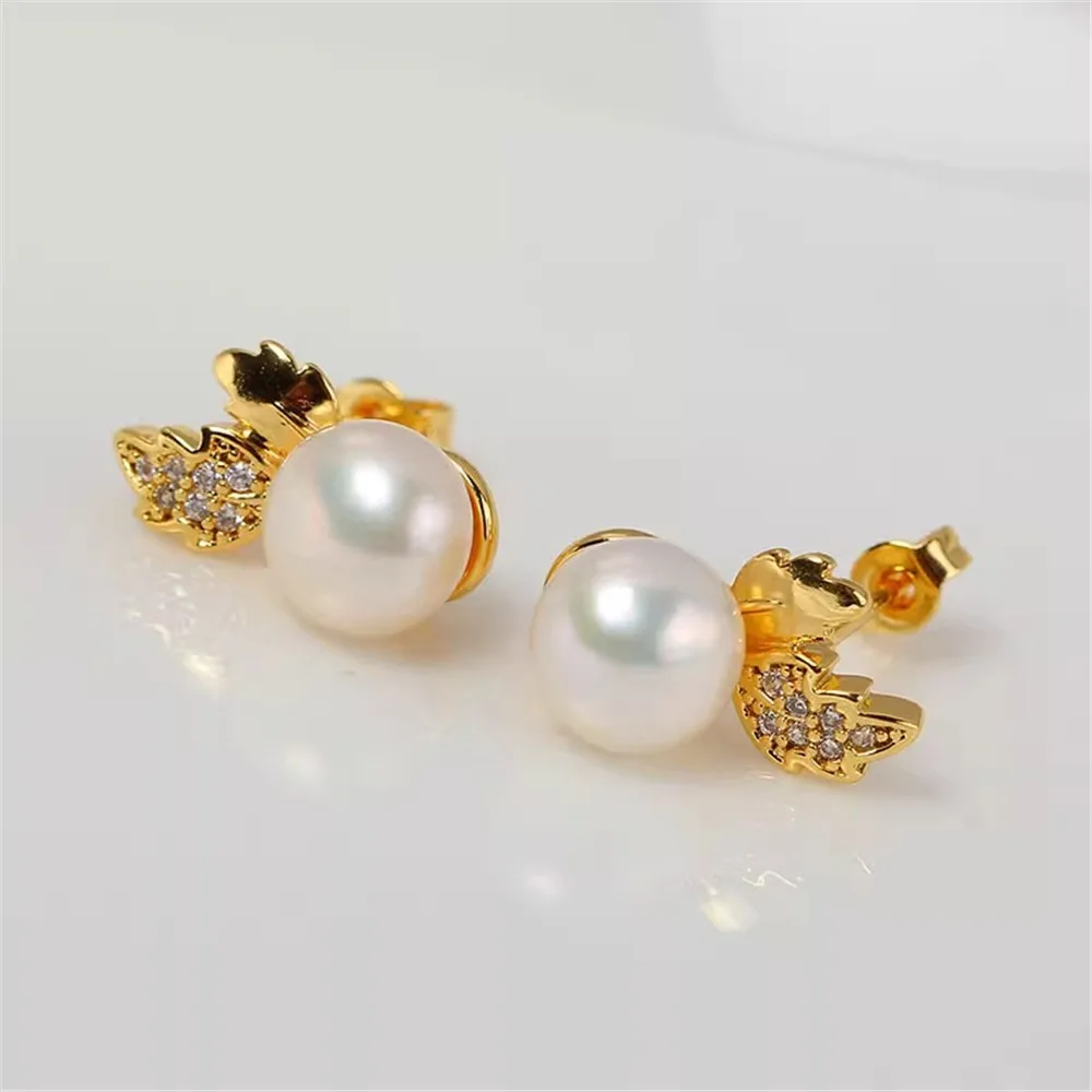 14K Gold Plated Brass Metal Post Earring Studs Stud Earrings Posts For DIY Pearl Earring Making Accessories
14K Gold Plated Brass Metal Post Earring Studs Stud Earrings Posts For DIY Pearl Earring Making Accessories