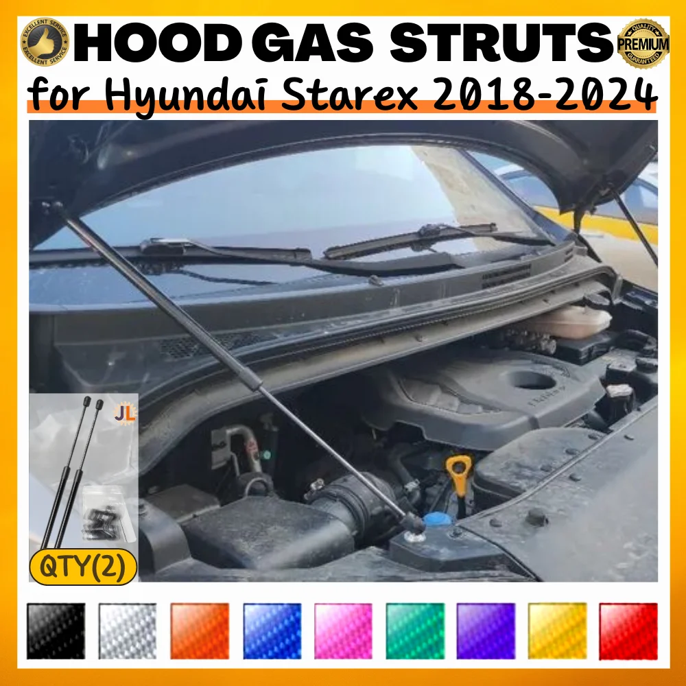 Qty(2) Hood Struts for Hyundai Starex 2018-2024 Front Bonnet Modify Gas Springs Shock Absorber Lift Supports Dampers
Qty(2) Hood Struts for Hyundai Starex 2018-2024 Front Bonnet Modify Gas Springs Shock Absorber Lift Supports Dampers