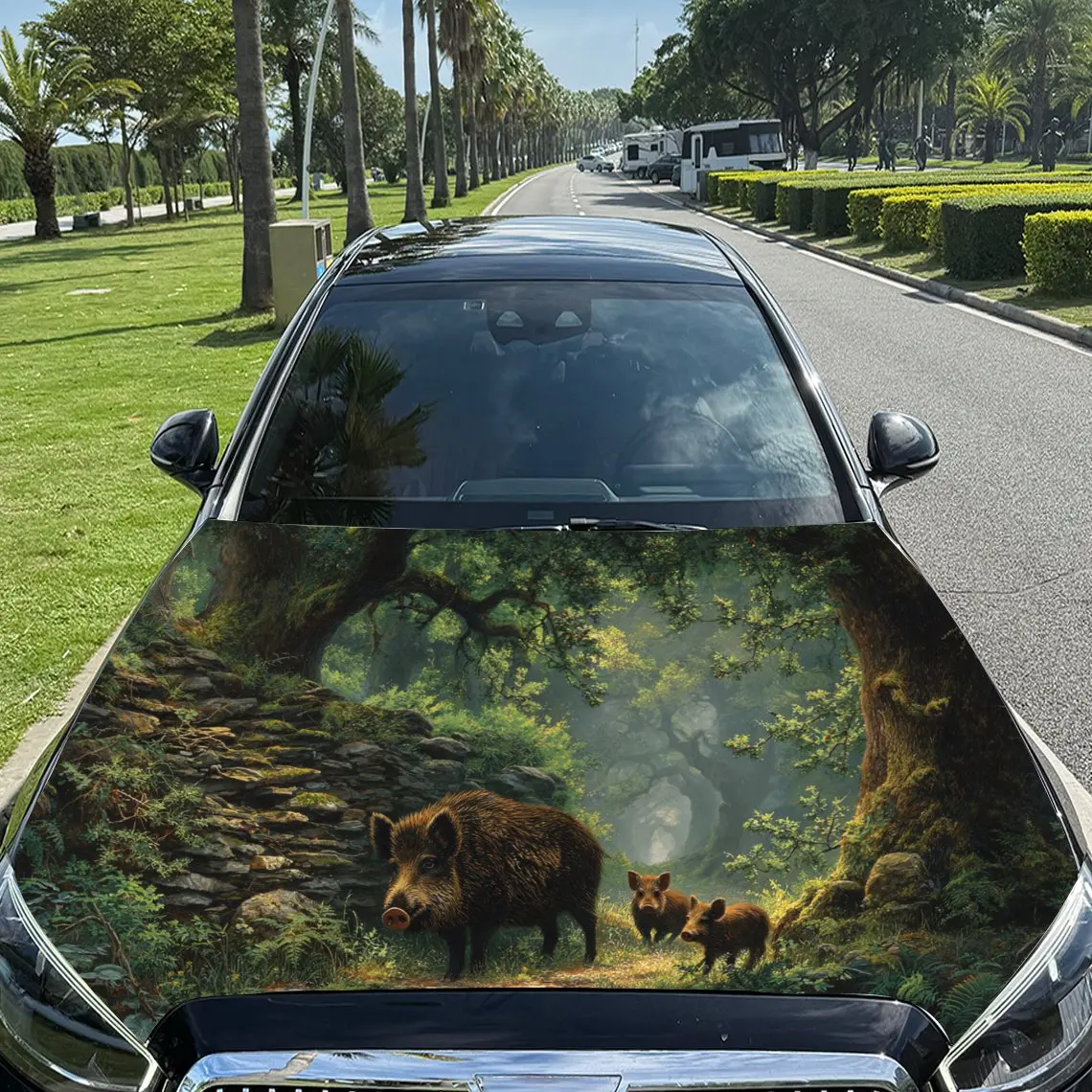 The Wild Boar Family In Senke Car Hood Decal - Durable PVC Vinyl Wrap, Fits Most Vehicles, Waterproof & Scratch-Resistant, Easy
The Wild Boar Family In Senke Car Hood Decal - Durable PVC Vinyl Wrap, Fits Most Vehicles, Waterproof & Scratch-Resistant, Easy