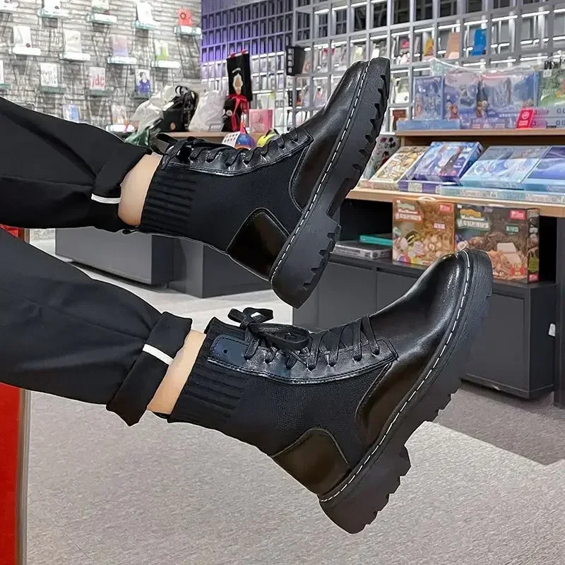 Lace Up Waterproof Leather Male Shoes Rubber Men's Boots Casual Low Price Offer Non Slip Original Deals In Promotion Classic Y2k
Lace Up Waterproof Leather Male Shoes Rubber Men's Boots Casual Low Price Offer Non Slip Original Deals In Promotion Classic Y2k